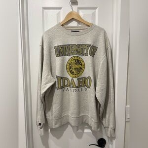 University of Idaho Vandals Cream Graphic Crewneck Sweatshirt jansport men’s L